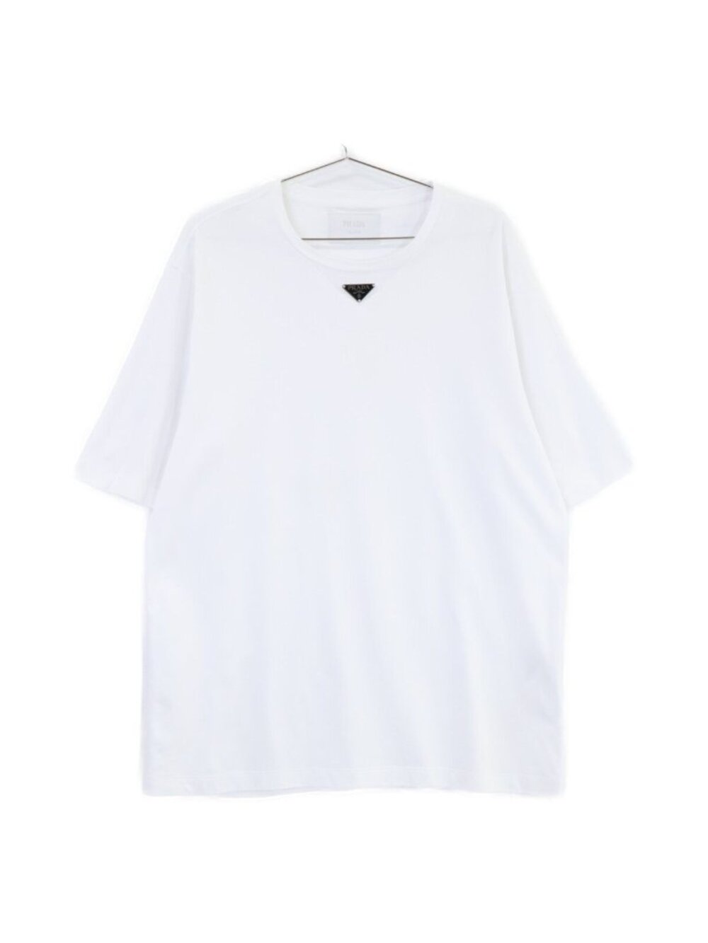 Prada Cotton Crew Blouse White